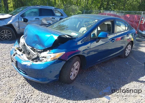 2012 Honda Civic Lx z USA, uszkodzony, nr VIN 2HGFB2F58CH529216